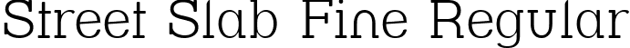 Street Slab Fine Regular font - STRESF__.TTF