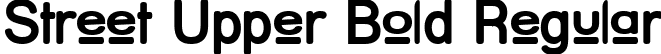 Street Upper Bold Regular font - Streubd.ttf