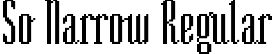 So Narrow Regular font - SONARR__.ttf