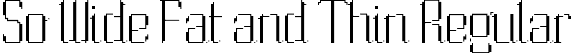 So Wide Fat and Thin Regular font - SOSUE___.ttf