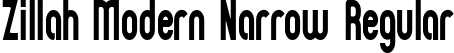 Zillah Modern Narrow Regular font - ZILLMN__.ttf