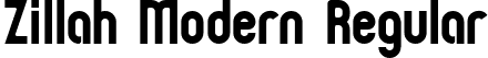 Zillah Modern Regular font - ZILLM___.ttf