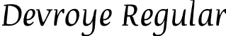 Devroye Regular font - DEVROYE_.otf