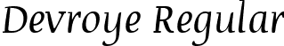 Devroye Regular font - DEVROYE_.ttf