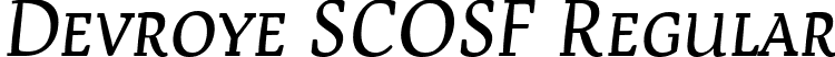 Devroye SCOSF Regular font - DEVROYSC.ttf