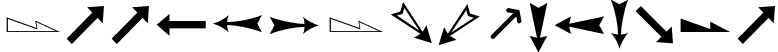 Arrows ADF Regular font - ArrowsADF.otf