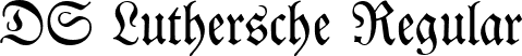 DS Luthersche Regular font - DSLuthersche.ttf