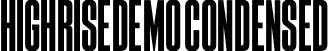 HighriseDemo Condensed font - HighriseDemo Condensed 400.otf