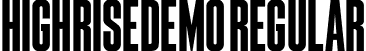 HighriseDemo Regular font - HighriseDemo 400.otf