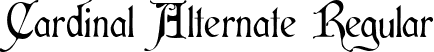 Cardinal Alternate Regular font - Cardinal-Alternate.ttf