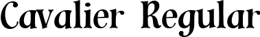 Cavalier Regular font - Cavalier.ttf