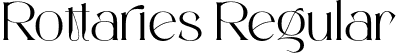 Rottaries Regular font - Rottaries Regular.otf