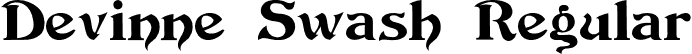 Devinne Swash Regular font - DevinneSwash.ttf