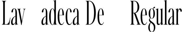 Lavonadeca Demo Regular font - lavonadeca-demo-regular.otf