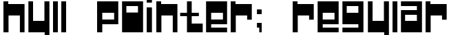 Null Pointer; Regular font - nullp.ttf