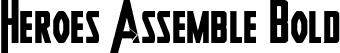 Heroes Assemble Bold font - HeroesAssembleBold-ez3n.otf