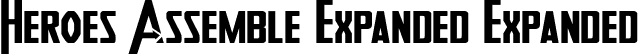 Heroes Assemble Expanded Expanded font - HeroesAssembleExpanded-vzj4.otf