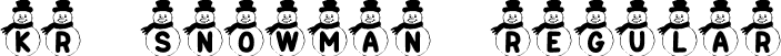 KR Snowman Regular font - KR Snowman.ttf