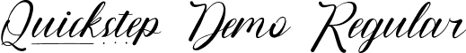 Quickstep Demo Regular font - QuickstepDemoRegular.ttf