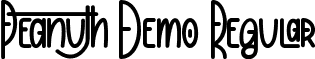 Peanuth Demo Regular font - PeanuthDemoRegular.ttf