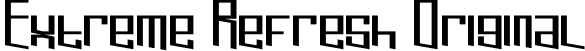 Extreme Refresh Original font - extref.ttf