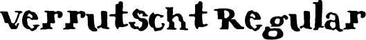 verrutscht Regular font - verrutscht.ttf