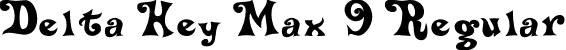 Delta Hey Max 9 Regular font - Delta Hey Max Nine.otf