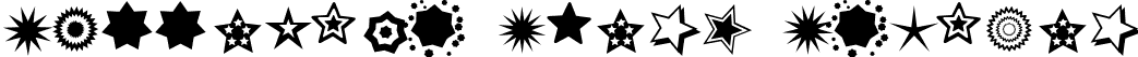 PizzaDude Stars Regular font - PIZZADUDESTARS.ttf