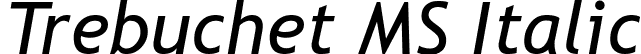 Trebuchet MS Italic font - Trebuchet-MS-Italic.ttf