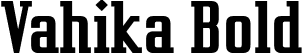 Vahika Bold font - Vahika Bd.otf