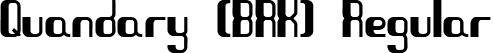 Quandary (BRK) Regular font - quandary.ttf