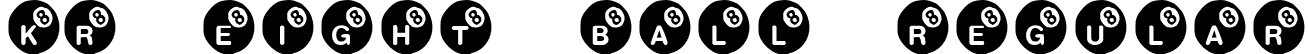 KR Eight Ball Regular font - KR Eight Ball.ttf