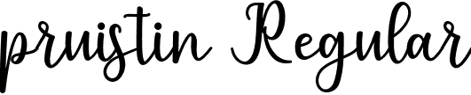 pruistin Regular font - pruistin.otf