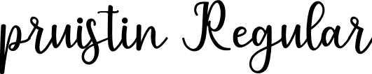 pruistin Regular font - pruistin.ttf