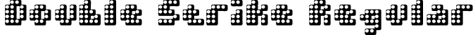 Double Strike Regular font - DOUBLEST.TTF