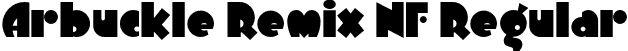 Arbuckle Remix NF Regular font - ArbuckleRemixNF.otf