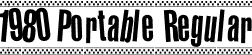 1980 Portable Regular font - 1980 portable.otf