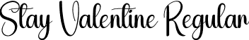 Stay Valentine Regular font - Stay-Valentine.otf