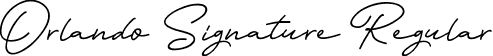 Orlando Signature Regular font - Orlando Signature.ttf