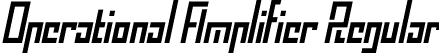 Operational Amplifier Regular font - Operational Amplifier.otf