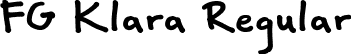 FG Klara Regular font - FGKlara.ttf