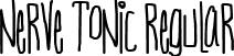 Nerve Tonic Regular font - NerveTonic.ttf