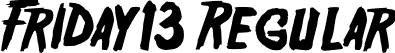 Friday13 Regular font - Friday13.otf