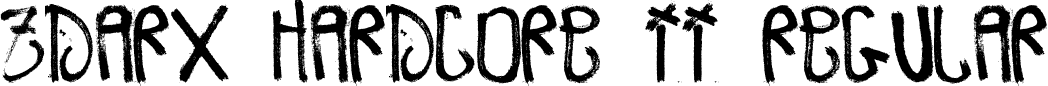 Zdarx Hardcore II Regular font - Zdarx Hardcore II.ttf