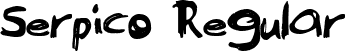 Serpico Regular font - serpico.ttf