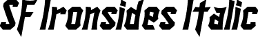 SF Ironsides Italic font - SFIronsides-Italic.ttf