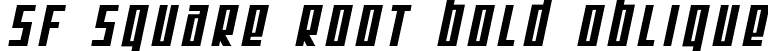 SF Square Root Bold Oblique font - SFSquareRoot-BoldOblique.ttf