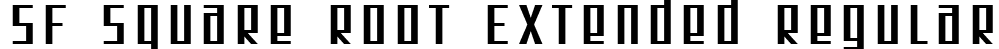 SF Square Root Extended Regular font - SFSquareRootExtended.ttf