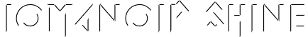 Iomanoid Shine font - Iomanoid Shine.otf