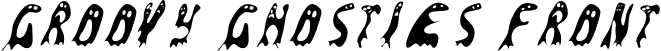 Groovy Ghosties Front font - Groovy Ghosties Front.otf